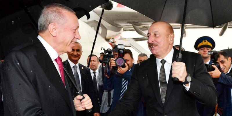 President of Türkiye Recep Tayyip Erdogan arrived on official visit to Azerbaijan Turkish President was welcomed at Nakhchivan International Airport