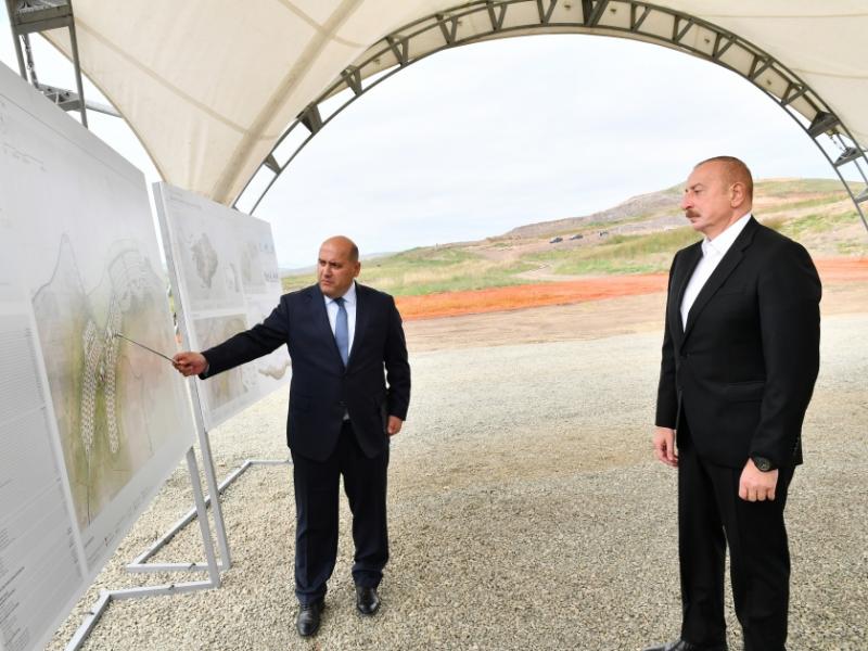 President Ilham Aliyev laid foundation stone for Juvarli village of Fuzuli district