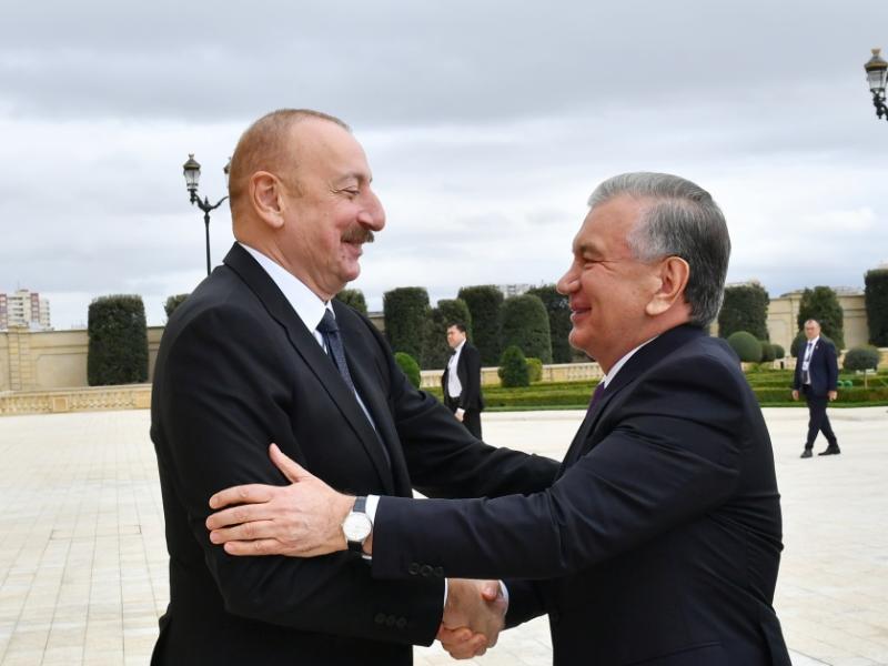 President of Azerbaijan Ilham Aliyev met with President of Uzbekistan Shavkat Mirziyoyev