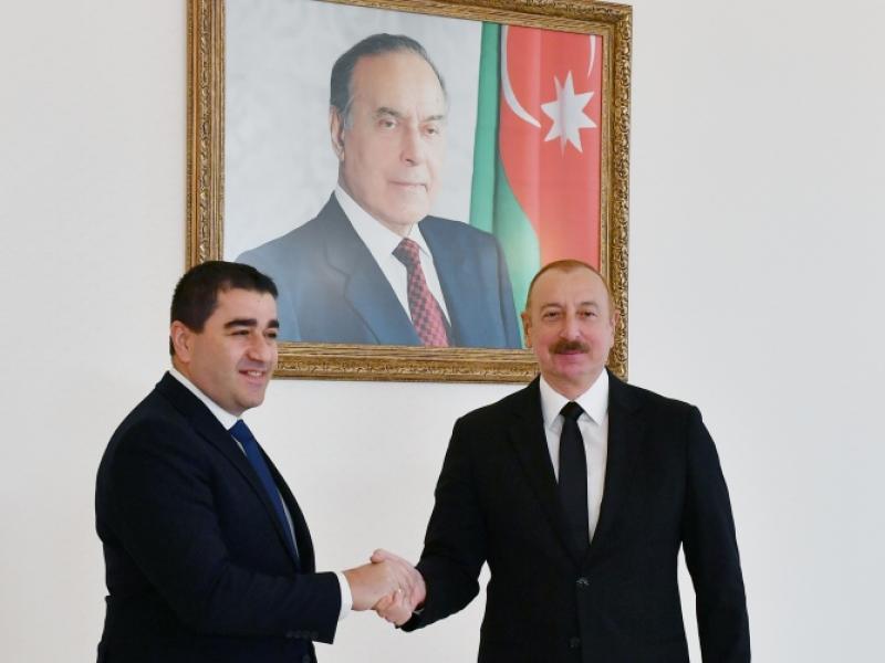 President Ilham Aliyev received delegation led by Chairman of Parliament of Georgia