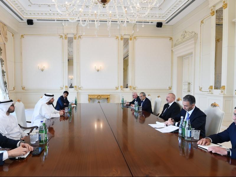 President Ilham Aliyev received UAE Minister of Investment
