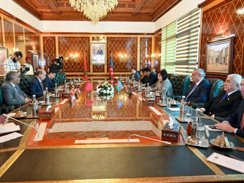 Speaker of Azerbaijan’s Parliament meets with President of Moroccan House of Councillors
