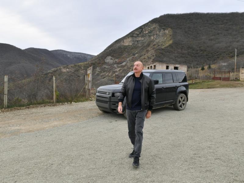 Президент Ильхам Алиев посетил село Нахчыванлы Ходжалинского района