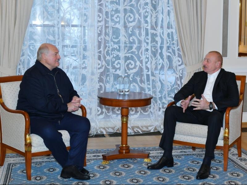 President of Azerbaijan Ilham Aliyev met with President of Belarus Aleksandr Lukashenko in Saint Petersburg