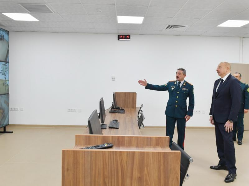 Prezident İlham Əliyev Bakıda Dövlət Sərhəd Xidmətinin yeni hərbi hospital kompleksinin açılışında iştirak edib