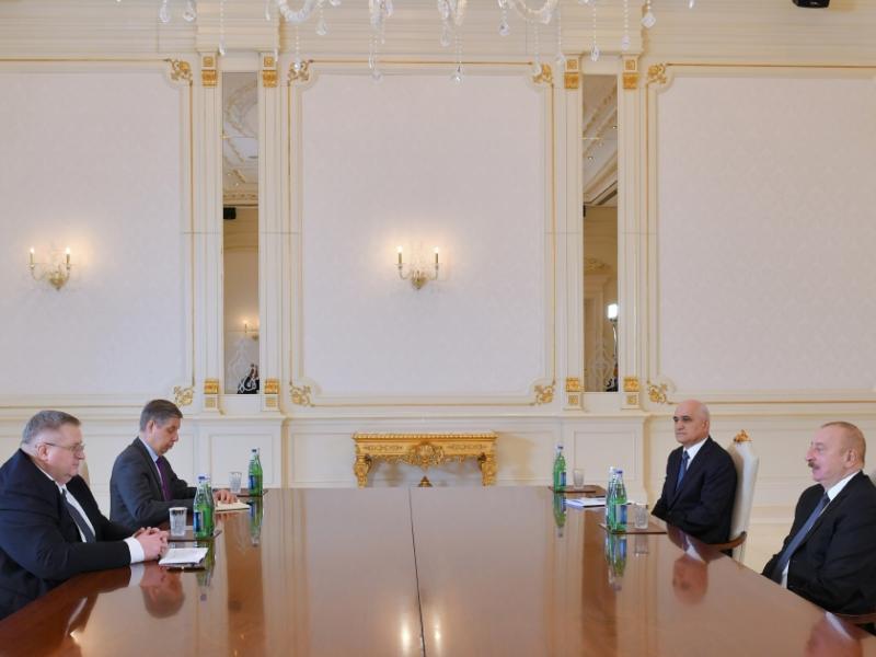 President of Azerbaijan Ilham Aliyev received Deputy Prime Minister of Russia Alexei Overchuk