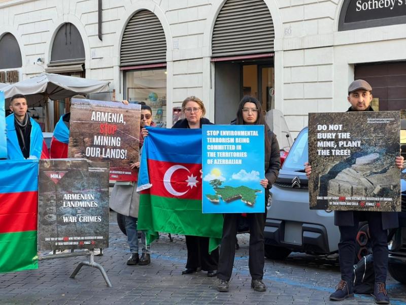 В Риме организована акция протеста против минного террора Армении