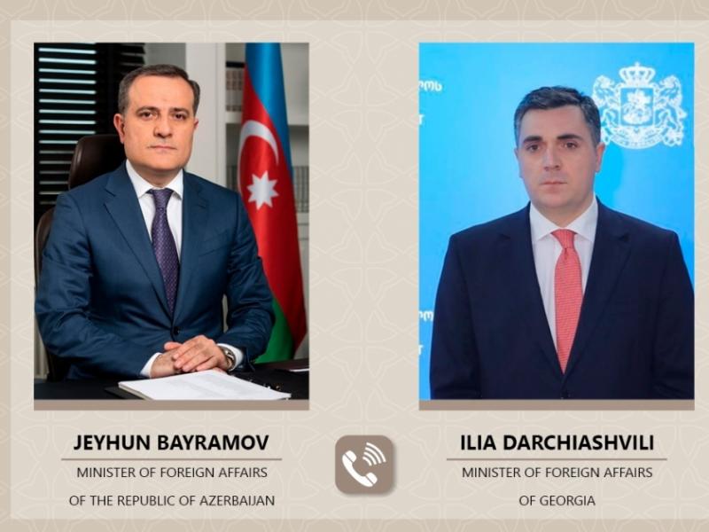 Azərbaycan və Gürcüstan xarici işlər nazirləri arasında telefon danışığı olub