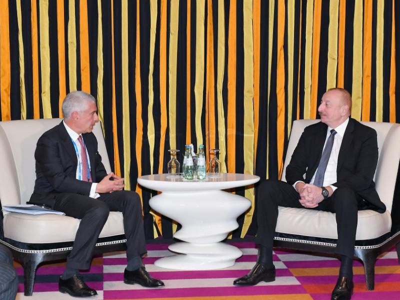 President of Azerbaijan Ilham Aliyev met with Co-General Manager of Leonardo S.p.A in Munich