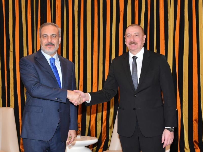 President of Azerbaijan Ilham Aliyev met with Foreign Minister of Türkiye in Munich