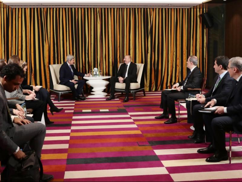 President of Azerbaijan Ilham Aliyev met with U.S. Special Presidential Envoy for Climate in Munich