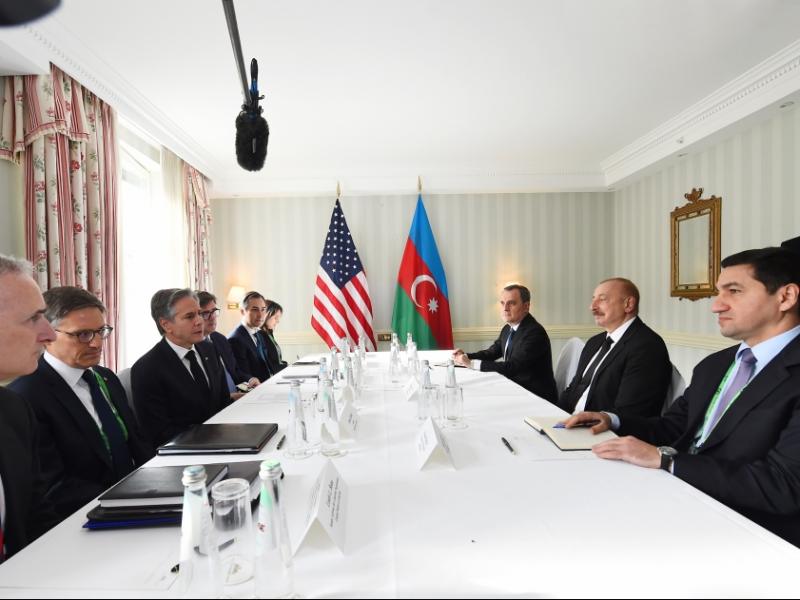 President of Azerbaijan Ilham Aliyev met with U.S. Secretary of State Antony Blinken in Munich