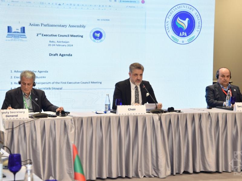 В Баку состоялось заседание Исполнительного совета Азиатской парламентской ассамблеи