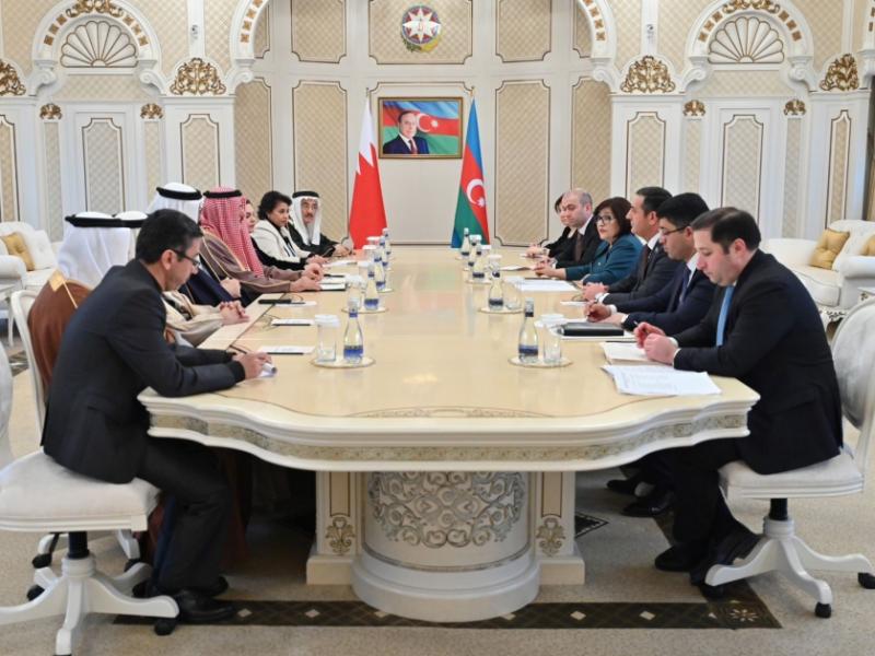 Azerbaijan`s Parliament Speaker meets with Speaker of Council of Representatives of Bahrain