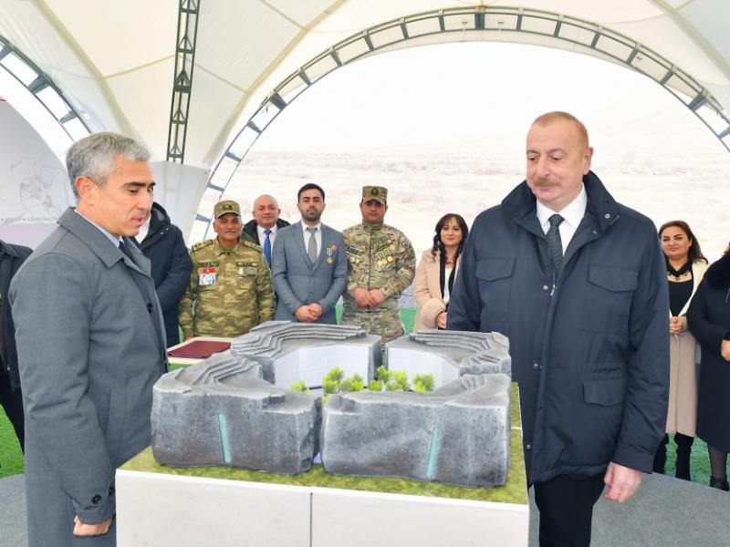 President Ilham Aliyev laid foundation stone for Khojaly Genocide Memorial and met with representatives of general public