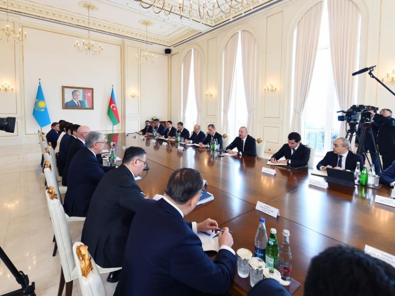Состоялось первое заседание Высшего межгосударственного совета Азербайджана и Казахстана