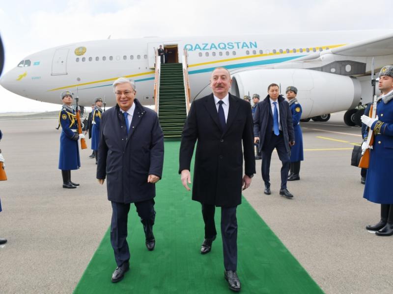 President of Kazakhstan Kassym-Jomart Tokayev, who is on state visit to Azerbaijan, arrived in Fuzuli district