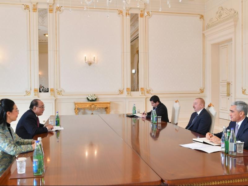 President Ilham Aliyev received Special Representative of Chinese Government on European Affairs 