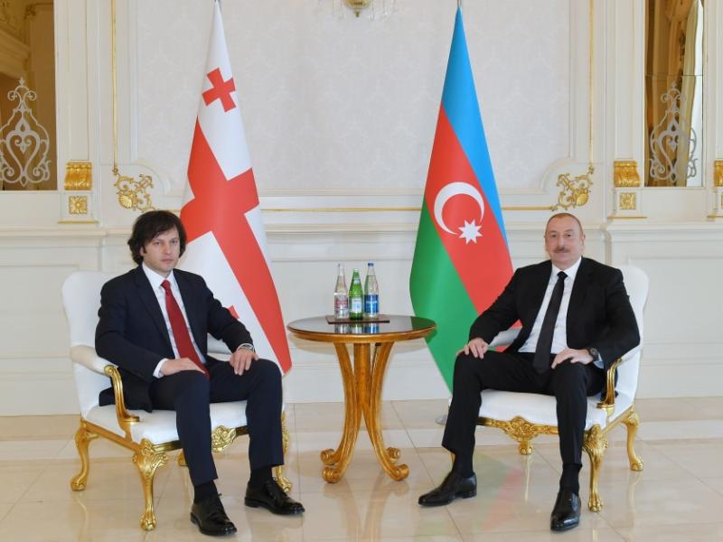 President Ilham Aliyev held one-on-one meeting with Prime Minister of Georgia Irakli Kobakhidze