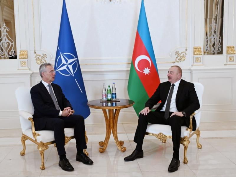 President Ilham Aliyev held one-on-one meeting with NATO Secretary General Jens Stoltenberg