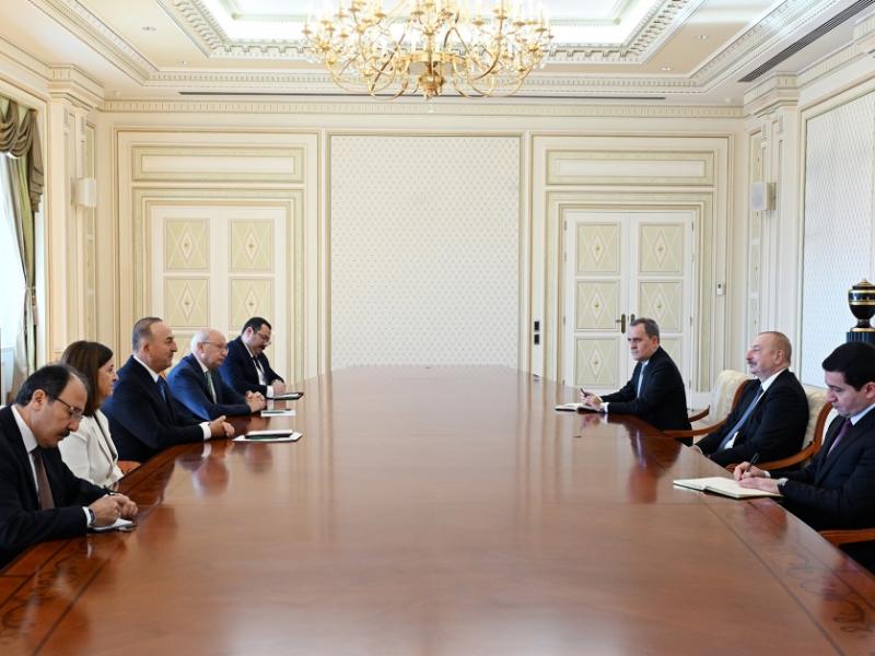 President Ilham Aliyev received member of Grand National Assembly of Türkiye Mevlüt Çavuşoğlu 
