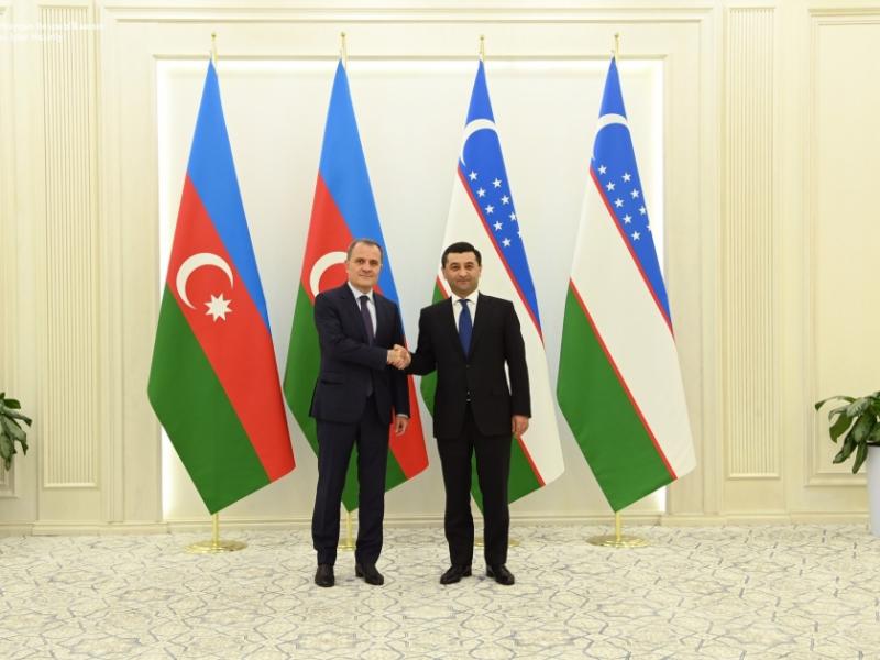 Джейхун Байрамов встретился с узбекским коллегой