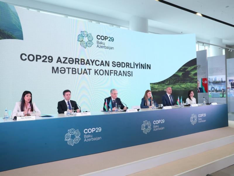 В штаб-квартире COP29 состоялась первая пресс-конференция 