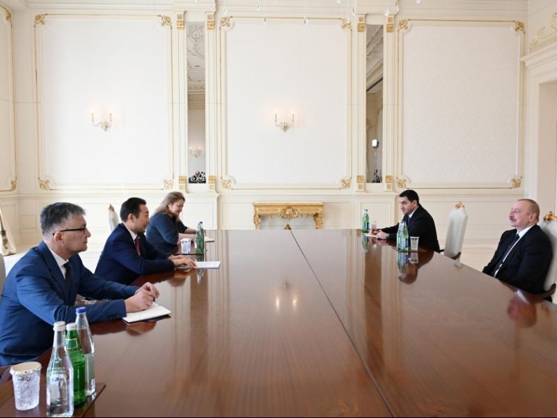 Президент Ильхам Алиев принял генерального секретаря Совещания по взаимодействию и мерам доверия в Азии