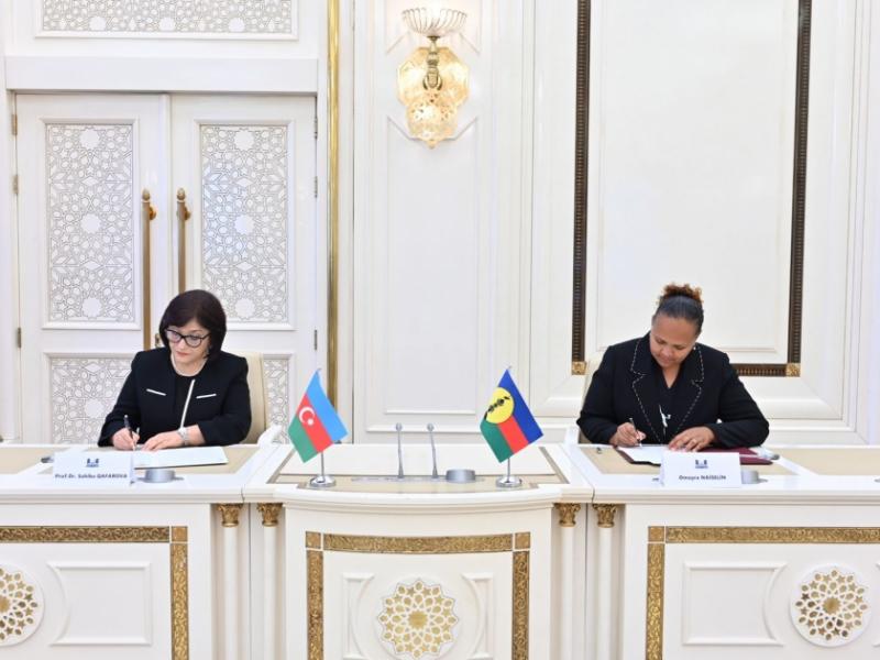 Милли Меджлис Азербайджана и Конгресс Новой Каледонии подписали Меморандум о сотрудничестве 