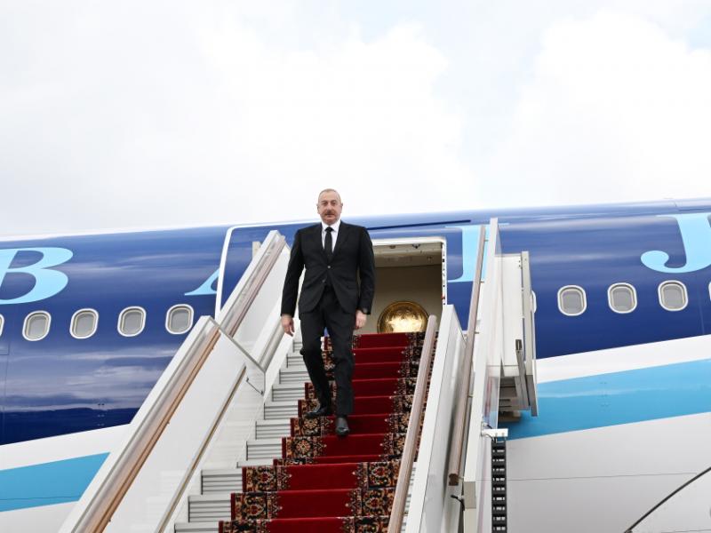 President of Azerbaijan Ilham Aliyev arrived in Russia for working visit