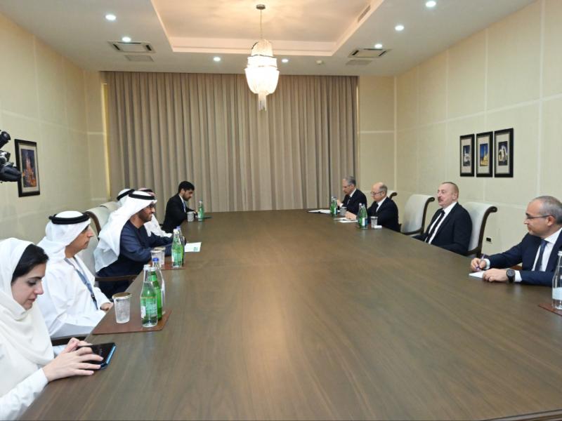 President Ilham Aliyev received UAE Minister of Industry and Advanced Technology