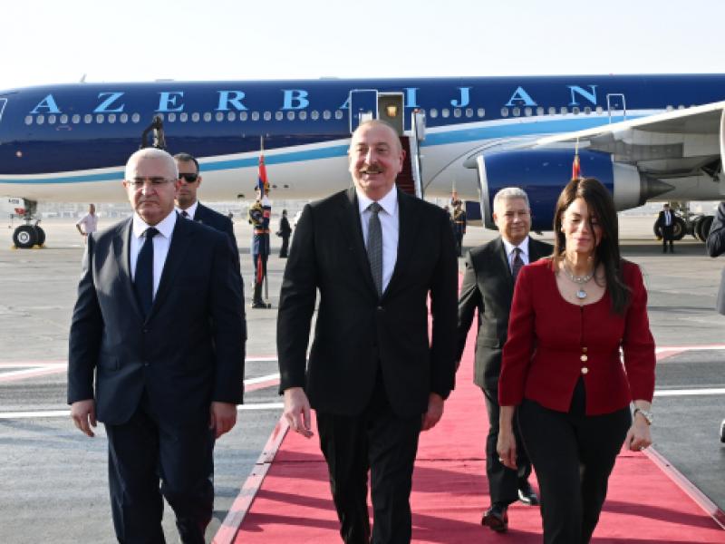 President of Azerbaijan Ilham Aliyev embarked on official visit to Egypt