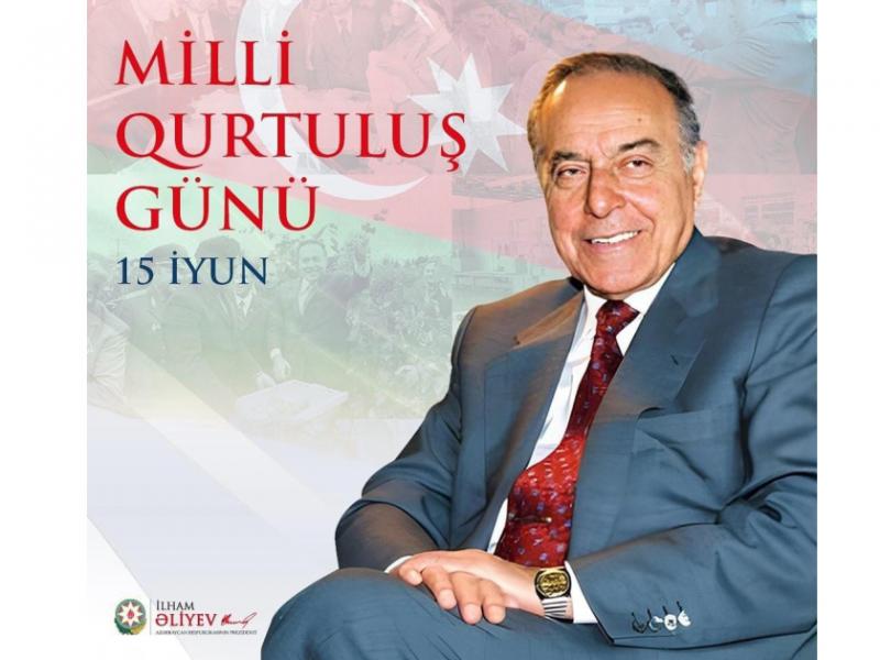 Prezident İlham Əliyev 15 İyun – Milli Qurtuluş Günü münasibətilə paylaşım edib