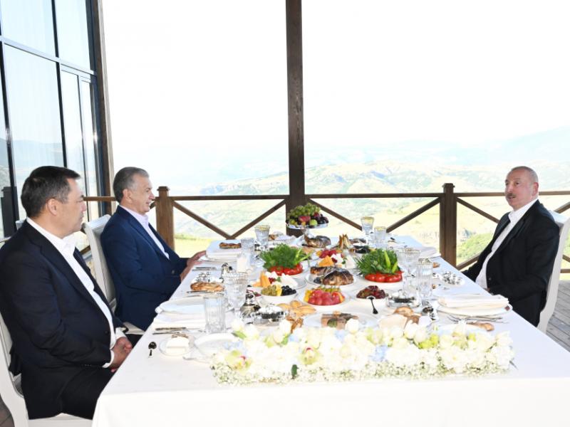 Presidents of Azerbaijan, Uzbekistan and Kyrgyzstan attended informal dinner in Shusha 