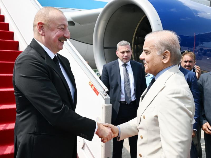 President of Azerbaijan arrived on state visit to Pakistan 