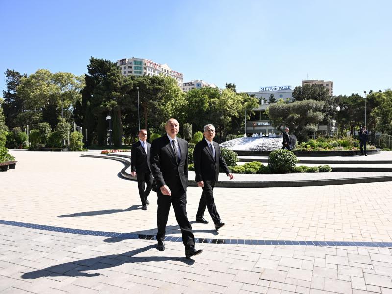 President Ilham Aliyev attended reopening of newly renovated Narimanov Park in Baku