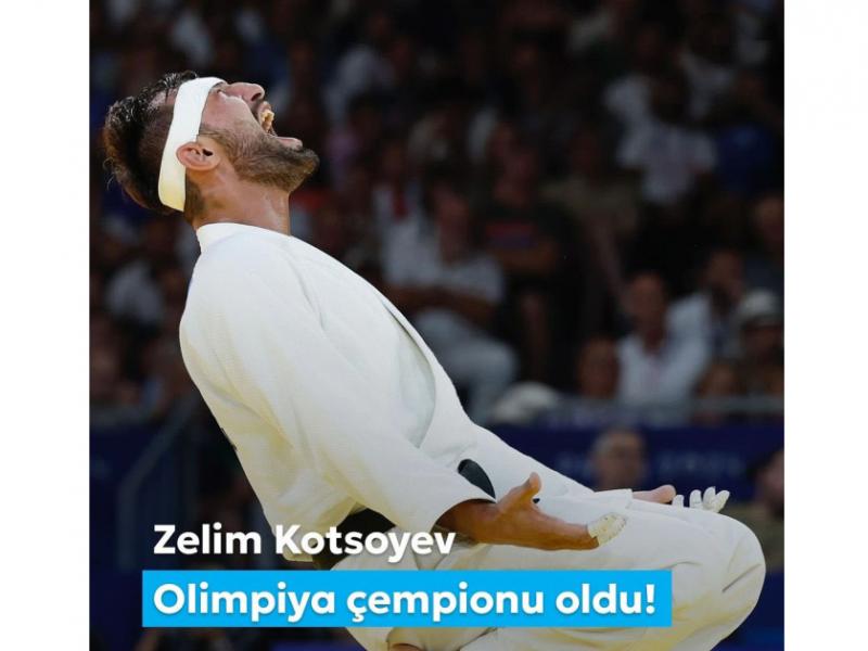 Birinci vitse-prezident Mehriban Əliyeva Zelim Kotsoyevin Olimpiya çempionu olması ilə bağlı paylaşım edib