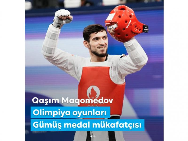 Birinci vitse-prezident Mehriban Əliyeva Qaşım Maqomedovun Olimpiya Oyunlarının gümüş medal mükafatçısı olması ilə bağlı paylaşım edib