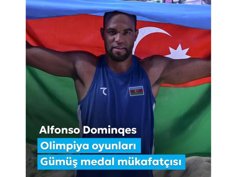 Birinci vitse-prezident Mehriban Əliyeva Olimpiadada gümüş medal qazanan Alfonso Dominqesi təbrik edib