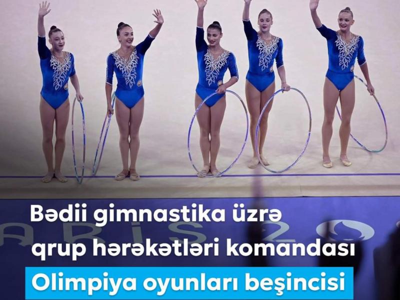 Birinci vitse-prezident Mehriban Əliyeva Azərbaycanın bədii gimnastika üzrə qrup hərəkətləri komandasını təbrik edib