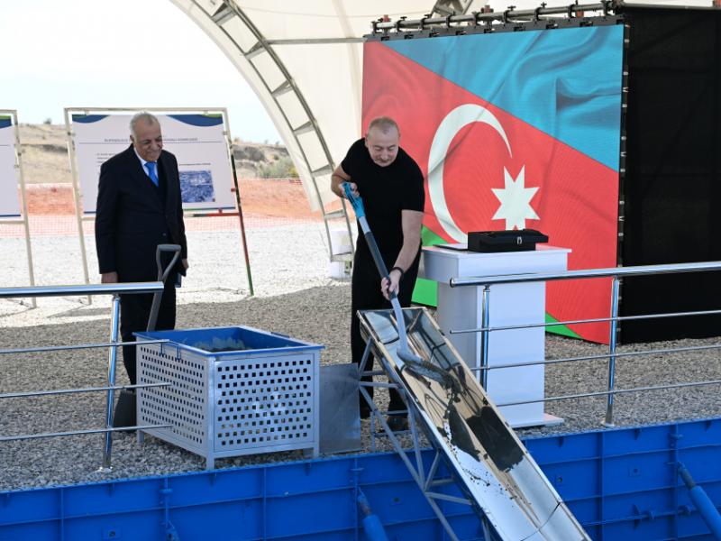 President Ilham Aliyev laid foundation stone for non-alcoholic beverage production complex in Jabrayil