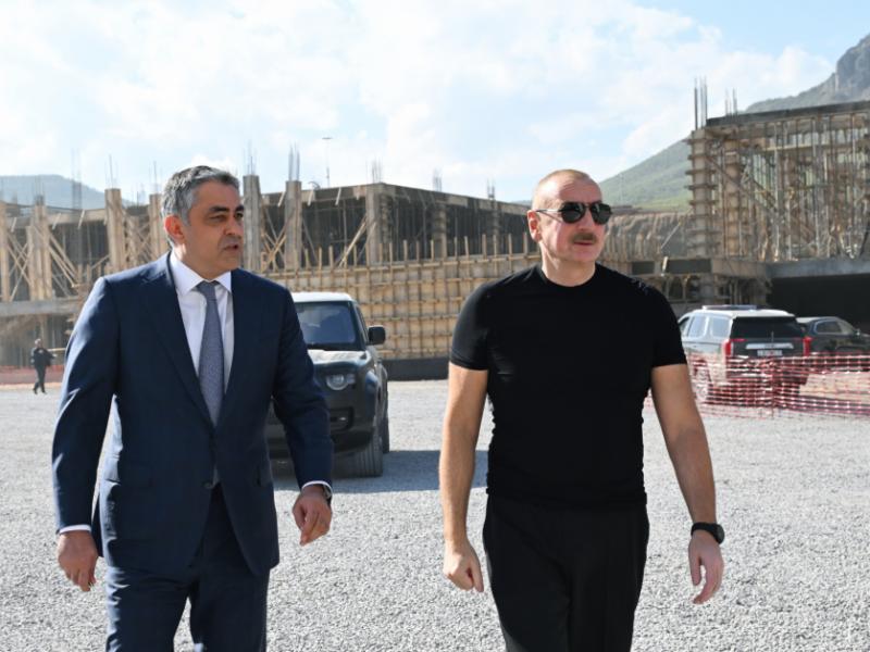 President Ilham Aliyev inspected construction progress at Zangilan Recreation Complex