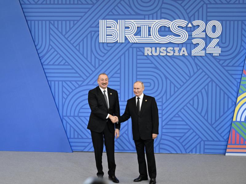 Kazanda XVI BRICS Sammitinin keçirilməsi münasibətilə rəsmi ziyafət verilib Prezident İlham Əliyev tədbirdə iştirak edib