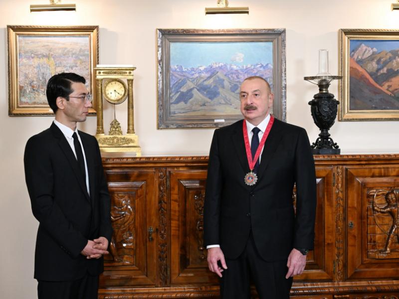 “Chinghiz Aitmatov” Order bestowed upon President Ilham Aliyev in Bishkek