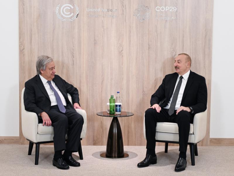 President Ilham Aliyev met with UN Secretary-General