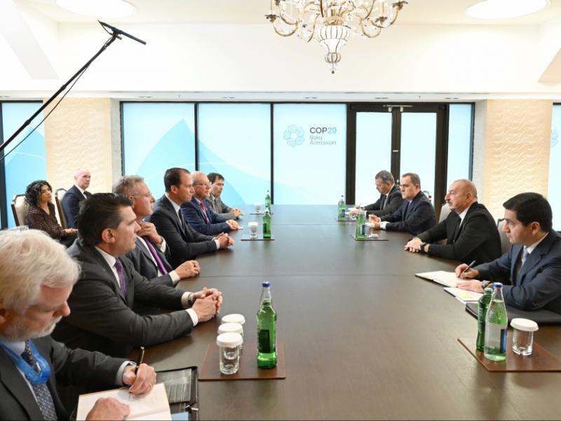 President of Azerbaijan Ilham Aliyev met with U.S. delegation led by member of House of Representatives