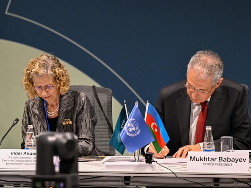 Protocol of intent signed for Baku Dialogue on Water for Climate Action