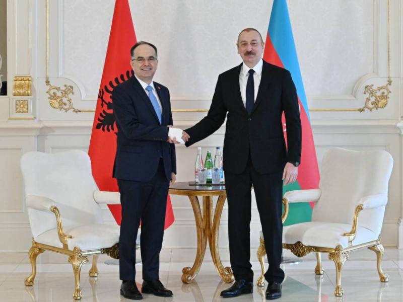 President Ilham Aliyev offers national holiday greetings to Albanian counterpart