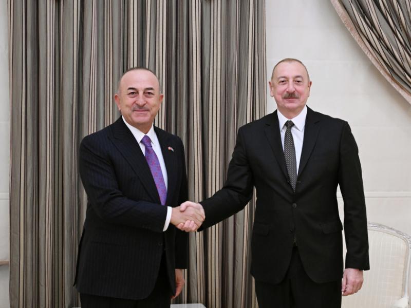 President Ilham Aliyev received former Foreign Minister of Türkiye Mevlüt Çavuşoğlu