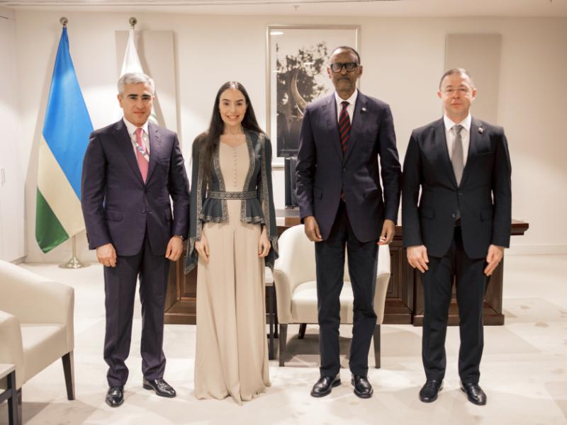 Leyla Aliyeva meets with Rwandan President